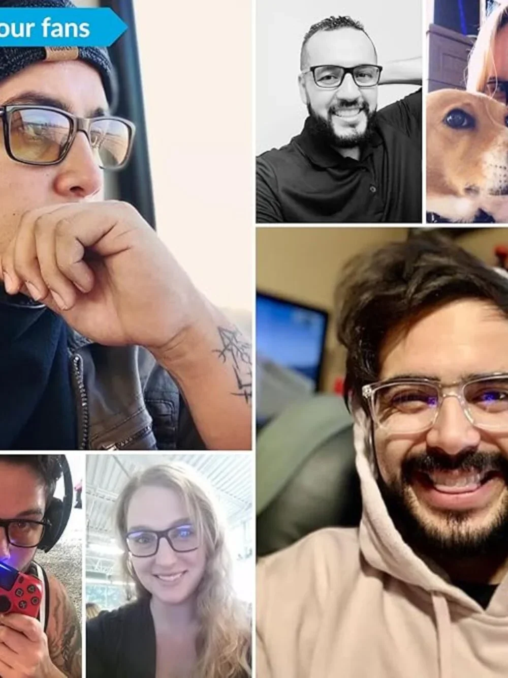J+S Vision Blue Light Blocking Glasses - NWOT in case